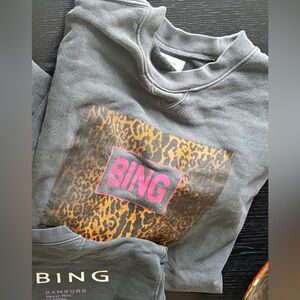 Anine Bing leopard sweatshirt